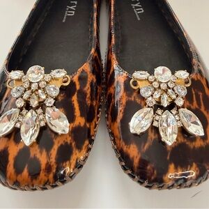 Vintage Upcycled French Shoe Clips with Crystal Embellishments
